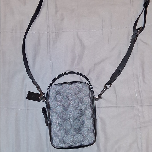 Men's Black and Gray coach Crossbody Bag - Picture 7 of 8